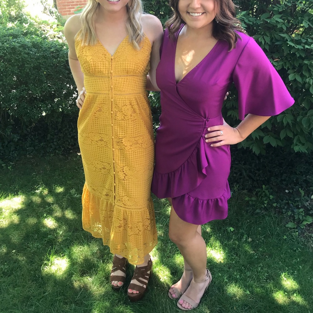 Yellow lace maxi!